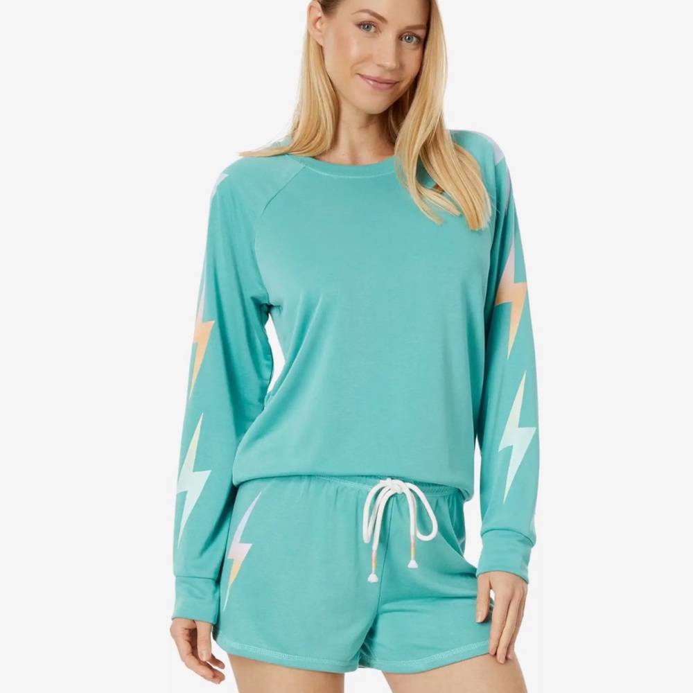 New! PJ Salvage Good Vibes Sweatshirt size Large